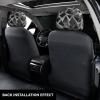 2 Pack Silver Geometric Figure Print Universal Car Headrest Cover Elastic, Cute Stylish Car Seat Head Rest Cover Protector, Interior Front & Rear Seat Headrest Pads Decor For Womens Car Suv Auto view 3