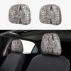 2 Pack French Fashion Model Ferrets Print Universal Car Headrest Cover Elastic, Cute Stylish Car Seat Head Rest Cover Protector, Interior Front & Rear Seat Headrest Pads Decor For Womens Car Suv Auto view 1