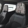 2 Pack French Fashion Model Ferrets Print Universal Car Headrest Cover Elastic, Cute Stylish Car Seat Head Rest Cover Protector, Interior Front & Rear Seat Headrest Pads Decor For Womens Car Suv Auto view 2