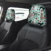 hgnblsip 2 Pack Poodles Dogs Print Universal Car Headrest Cover Elastic, Cute Stylish Car Seat Head Rest Cover Protector, Interior Front & Rear Seat Headrest Pads Decor for Womens Car SUV Auto view 2