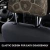 hgnblsip 2 Pack Petoskey Stone Print Universal Car Headrest Cover Elastic, Cute Stylish Car Seat Head Rest Cover Protector, Interior Front & Rear Seat Headrest Pads Decor for Womens Car SUV Auto view 4