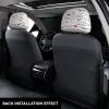 2 Pack I Love You Words With Hearts Print Universal Car Headrest Cover Elastic, Cute Stylish Car Seat Head Rest Cover Protector, Interior Front & Rear Seat Headrest Pads Decor For Womens Car Suv Auto view 3
