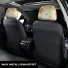 hgnblsip 2 Pack Gold Silk Christmas Print Universal Car Headrest Cover Elastic, Cute Stylish Car Seat Head Rest Cover Protector, Interior Front & Rear Seat Headrest Pads Decor for Womens Car SUV Auto view 3