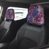 hgnblsip 2 Pack Purple Butterfly Print Universal Car Headrest Cover Elastic, Cute Stylish Car Seat Head Rest Cover Protector, Interior Front & Rear Seat Headrest Pads Decor for Womens Car SUV Auto view 2