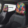 hgnblsip 2 Pack Kids Hand Print Print Universal Car Headrest Cover Elastic, Cute Stylish Car Seat Head Rest Cover Protector, Interior Front & Rear Seat Headrest Pads Decor for Womens Car SUV Auto view 2
