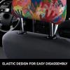 hgnblsip 2 Pack Kids Hand Print Print Universal Car Headrest Cover Elastic, Cute Stylish Car Seat Head Rest Cover Protector, Interior Front & Rear Seat Headrest Pads Decor for Womens Car SUV Auto view 4