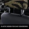 hgnblsip 2 Pack Tiger Stripe Camo Print Universal Car Headrest Cover Elastic, Cute Stylish Car Seat Head Rest Cover Protector, Interior Front & Rear Seat Headrest Pads Decor for Womens Car SUV Auto view 4