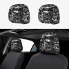 2 Pack Retro Cool Camera Collection Print Universal Car Headrest Cover Elastic, Cute Stylish Car Seat Head Rest Cover Protector, Interior Front & Rear Seat Headrest Pads Decor For Womens Car Suv Auto view 1