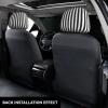 2 Pack Black & White Stripe Print Universal Car Headrest Cover Elastic, Cute Stylish Car Seat Head Rest Cover Protector, Interior Front & Rear Seat Headrest Pads Decor For Womens Car Suv Auto view 3