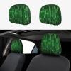 hgnblsip 2 Pack Hacker Era Print Universal Car Headrest Cover Elastic, Cute Stylish Car Seat Head Rest Cover Protector, Interior Front & Rear Seat Headrest Pads Decor for Womens Car SUV Auto view 1