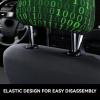 hgnblsip 2 Pack Hacker Era Print Universal Car Headrest Cover Elastic, Cute Stylish Car Seat Head Rest Cover Protector, Interior Front & Rear Seat Headrest Pads Decor for Womens Car SUV Auto view 4