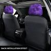 hgnblsip 2 Pack Purple Print Universal Car Headrest Cover Elastic, Cute Stylish Car Seat Head Rest Cover Protector, Interior Front & Rear Seat Headrest Pads Decor for Womens Car SUV Auto view 3