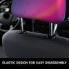 hgnblsip 2 Pack Abstract Geometric Print Universal Car Headrest Cover Elastic, Cute Stylish Car Seat Head Rest Cover Protector, Interior Front & Rear Seat Headrest Pads Decor for Womens Car SUV Auto view 4