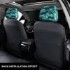 2 Pack Mermaid Fish Scale Print Print Universal Car Headrest Cover Elastic, Cute Stylish Car Seat Head Rest Cover Protector, Interior Front & Rear Seat Headrest Pads Decor For Womens Car Suv Auto view 3