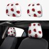 hgnblsip 2 Pack Ladybug Print Universal Car Headrest Cover Elastic, Cute Stylish Car Seat Head Rest Cover Protector, Interior Front & Rear Seat Headrest Pads Decor for Womens Car SUV Auto view 1