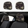 hgnblsip 2 Pack Palm Tree Print Universal Car Headrest Cover Elastic, Cute Stylish Car Seat Head Rest Cover Protector, Interior Front & Rear Seat Headrest Pads Decor for Womens Car SUV Auto view 1