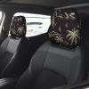 hgnblsip 2 Pack Palm Tree Print Universal Car Headrest Cover Elastic, Cute Stylish Car Seat Head Rest Cover Protector, Interior Front & Rear Seat Headrest Pads Decor for Womens Car SUV Auto view 2