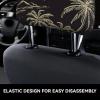 hgnblsip 2 Pack Palm Tree Print Universal Car Headrest Cover Elastic, Cute Stylish Car Seat Head Rest Cover Protector, Interior Front & Rear Seat Headrest Pads Decor for Womens Car SUV Auto view 4