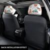 hgnblsip 2 Pack Brown Sloth Print Universal Car Headrest Cover Elastic, Cute Stylish Car Seat Head Rest Cover Protector, Interior Front & Rear Seat Headrest Pads Decor for Womens Car SUV Auto view 3