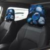 2 Pack Rain Drops Over Rock Print Universal Car Headrest Cover Elastic, Cute Stylish Car Seat Head Rest Cover Protector, Interior Front & Rear Seat Headrest Pads Decor For Womens Car Suv Auto view 2