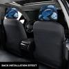 2 Pack Rain Drops Over Rock Print Universal Car Headrest Cover Elastic, Cute Stylish Car Seat Head Rest Cover Protector, Interior Front & Rear Seat Headrest Pads Decor For Womens Car Suv Auto view 3