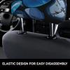 2 Pack Rain Drops Over Rock Print Universal Car Headrest Cover Elastic, Cute Stylish Car Seat Head Rest Cover Protector, Interior Front & Rear Seat Headrest Pads Decor For Womens Car Suv Auto view 4
