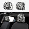 hgnblsip 2 Pack Zebra Print Print Universal Car Headrest Cover Elastic, Cute Stylish Car Seat Head Rest Cover Protector, Interior Front & Rear Seat Headrest Pads Decor for Womens Car SUV Auto view 1