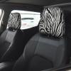 hgnblsip 2 Pack Zebra Print Print Universal Car Headrest Cover Elastic, Cute Stylish Car Seat Head Rest Cover Protector, Interior Front & Rear Seat Headrest Pads Decor for Womens Car SUV Auto view 2