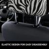 hgnblsip 2 Pack Zebra Print Print Universal Car Headrest Cover Elastic, Cute Stylish Car Seat Head Rest Cover Protector, Interior Front & Rear Seat Headrest Pads Decor for Womens Car SUV Auto view 4