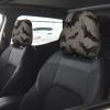 hgnblsip 2 Pack Halloween Bats Grey Print Universal Car Headrest Cover Elastic, Cute Stylish Car Seat Head Rest Cover Protector, Interior Front & Rear Seat Headrest Pads Decor for Womens Car SUV Auto view 2