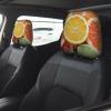 hgnblsip 2 Pack Fruits Pattern Print Universal Car Headrest Cover Elastic, Cute Stylish Car Seat Head Rest Cover Protector, Interior Front & Rear Seat Headrest Pads Decor for Womens Car SUV Auto view 2