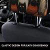 hgnblsip 2 Pack Cat Print Universal Car Headrest Cover Elastic, Cute Stylish Car Seat Head Rest Cover Protector, Interior Front & Rear Seat Headrest Pads Decor for Womens Car SUV Auto view 4