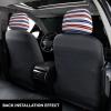 2 Pack Red Blue White Gray Stripes Print Universal Car Headrest Cover Elastic, Cute Stylish Car Seat Head Rest Cover Protector, Interior Front & Rear Seat Headrest Pads Decor For Womens Car Suv Auto view 3