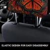 2 Pack Monarch Butterflies. Print Universal Car Headrest Cover Elastic, Cute Stylish Car Seat Head Rest Cover Protector, Interior Front & Rear Seat Headrest Pads Decor For Womens Car Suv Auto view 4