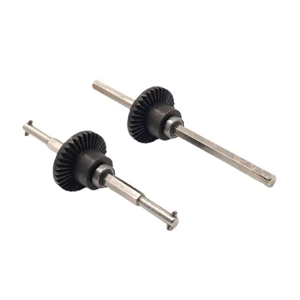 RC Modifications Spare For HuangBo ZP1001 ZP1002 ZP1003 ZP1004 1/10 Metal Front And Rear Axle Center Shaft Gear Assembly RC Car Upgrade Parts