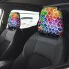 hgnblsip 2 Pack Mermaid Fish Scale Print Universal Car Headrest Cover Elastic, Cute Stylish Car Seat Head Rest Cover Protector, Interior Front & Rear Seat Headrest Pads Decor for Womens Car SUV Auto view 2