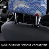 hgnblsip 2 Pack Foraging Shark Print Universal Car Headrest Cover Elastic, Cute Stylish Car Seat Head Rest Cover Protector, Interior Front & Rear Seat Headrest Pads Decor for Womens Car SUV Auto view 4