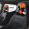 2 Pack Retro Floral Pattern Print Universal Car Headrest Cover Elastic, Cute Stylish Car Seat Head Rest Cover Protector, Interior Front & Rear Seat Headrest Pads Decor For Womens Car Suv Auto view 2