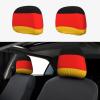 hgnblsip 2 Pack Germany Flag Print Universal Car Headrest Cover Elastic, Cute Stylish Car Seat Head Rest Cover Protector, Interior Front & Rear Seat Headrest Pads Decor for Womens Car SUV Auto view 1