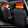 hgnblsip 2 Pack Germany Flag Print Universal Car Headrest Cover Elastic, Cute Stylish Car Seat Head Rest Cover Protector, Interior Front & Rear Seat Headrest Pads Decor for Womens Car SUV Auto view 3
