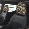 hgnblsip 2 Pack Seashells Sand Print Universal Car Headrest Cover Elastic, Cute Stylish Car Seat Head Rest Cover Protector, Interior Front & Rear Seat Headrest Pads Decor for Womens Car SUV Auto view 2