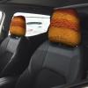 hgnblsip 2 Pack Dinosaur Pattern Print Universal Car Headrest Cover Elastic, Cute Stylish Car Seat Head Rest Cover Protector, Interior Front & Rear Seat Headrest Pads Decor for Womens Car SUV Auto view 2