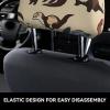 hgnblsip 2 Pack Small Panda Print Universal Car Headrest Cover Elastic, Cute Stylish Car Seat Head Rest Cover Protector, Interior Front & Rear Seat Headrest Pads Decor for Womens Car SUV Auto view 4