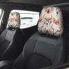 hgnblsip 2 Pack Runner Bull Skull Print Universal Car Headrest Cover Elastic, Cute Stylish Car Seat Head Rest Cover Protector, Interior Front & Rear Seat Headrest Pads Decor for Womens Car SUV Auto view 2