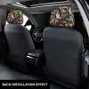 hgnblsip 2 Pack Dog and Flower Print Universal Car Headrest Cover Elastic, Cute Stylish Car Seat Head Rest Cover Protector, Interior Front & Rear Seat Headrest Pads Decor for Womens Car SUV Auto view 3