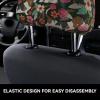 hgnblsip 2 Pack Dog and Flower Print Universal Car Headrest Cover Elastic, Cute Stylish Car Seat Head Rest Cover Protector, Interior Front & Rear Seat Headrest Pads Decor for Womens Car SUV Auto view 4