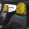 hgnblsip 2 Pack Sunflowers Print Universal Car Headrest Cover Elastic, Cute Stylish Car Seat Head Rest Cover Protector, Interior Front & Rear Seat Headrest Pads Decor for Womens Car SUV Auto view 2