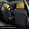 hgnblsip 2 Pack Sunflowers Print Universal Car Headrest Cover Elastic, Cute Stylish Car Seat Head Rest Cover Protector, Interior Front & Rear Seat Headrest Pads Decor for Womens Car SUV Auto view 3