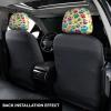 hgnblsip 2 Pack Paw Prints Art Print Universal Car Headrest Cover Elastic, Cute Stylish Car Seat Head Rest Cover Protector, Interior Front & Rear Seat Headrest Pads Decor for Womens Car SUV Auto view 3