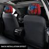 2 Pack Puerto Rico Wallpaper Flag Print Universal Car Headrest Cover Elastic, Cute Stylish Car Seat Head Rest Cover Protector, Interior Front & Rear Seat Headrest Pads Decor For Womens Car Suv Auto view 3